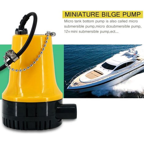 Pompe micro submersible 12 V CC pour l'irrigation agricole et le drainage des coques de bateaux. (1/5)