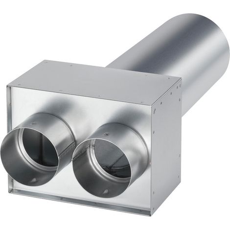 Helios FRS-WDV 2-75/100 FlexPipe Wanddurchführung für Ventilanschluss 100mm 2x DN 75 (1/3)