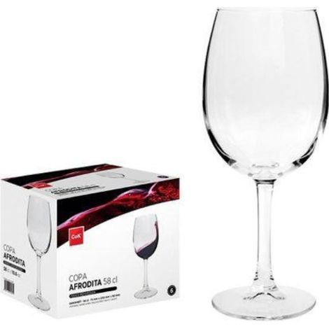 58 cls copa vino degustacion venus - afrodita cok - caja 6 unidades