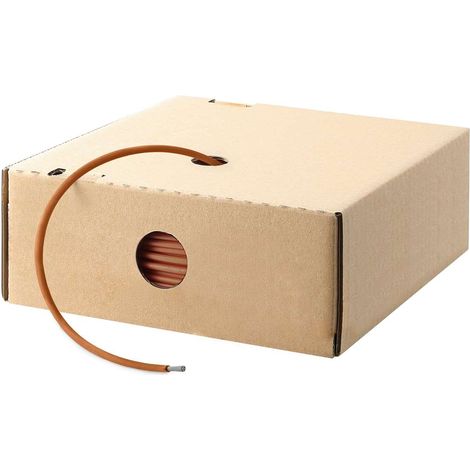 HELU KABEL FÜNFNORM 1X0,75mm² AWG19 BN (braun) Einzelader braun AD 2,9mm VPE 100,0 Meter Nennspannung Uo/U 450V/750V nach UL/CSA 600V - 1 Stück