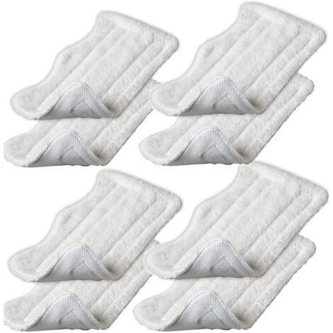 FENOPLASTICALot de 6 lingettes de rechange en microfibre pour balais vapeur Shark S3101, S3202, S3250 et S3251 (1/4)