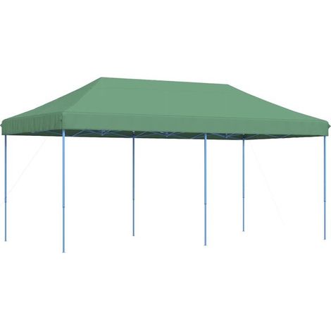 Tente de réception verte, 292 x 580 x 315 cm, toile Oxford. (1/5)