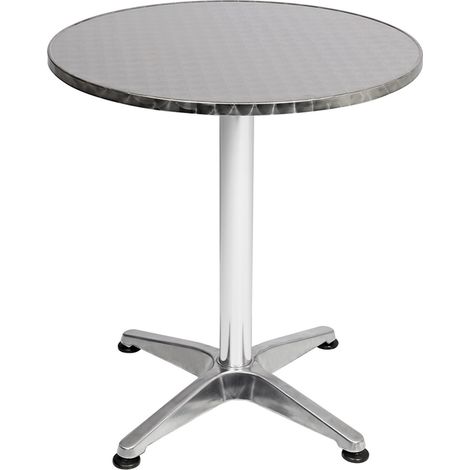 Bistrostehtisch rund silber Ø60cm H70/110cm-D950249-neu (1/5)
