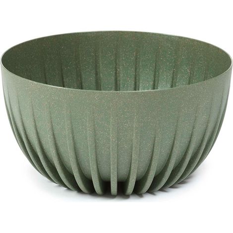 Maceta ecol贸gica de madera decapada, color verde, 30x16 cm. (1/5)