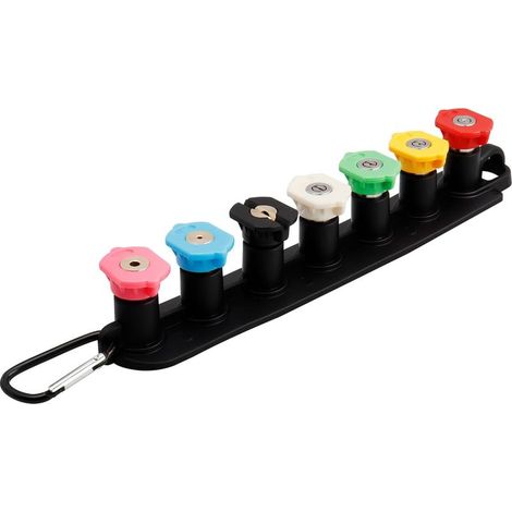 Ensemble D'embouts Pour Nettoyeur Haute Pression avec Porte buse, 7 Embouts de Buse, Connexion Rapide 1/4" (1/5)