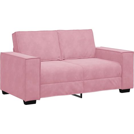 Canapé  Sofa à 2 places Rose 160x78x84 cm Velours
