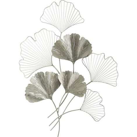 Décoration Murale en Métal "Goxy" 86cm Argent