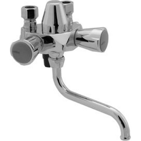 Venlo Nimbus ii messing Combinaison d'un robinet poussoir eco et d'un bec verseur 8 bars chromé (1/2)