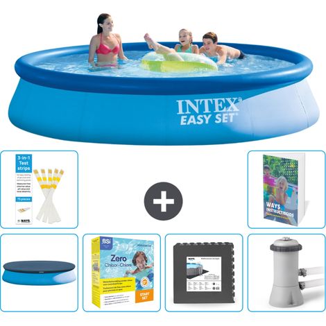Intex Piscina Easy Set Rotonda - 396x84 cm - 7-pezzi S85 (1/5)