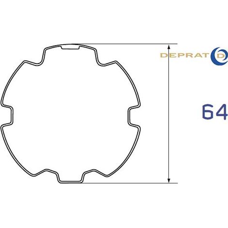 Jeu de bagues moteur Deprat Ø50 - Tube ZF 64 (1/2)