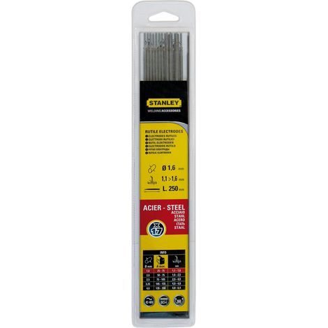 Elektroden für Eisen und Stahl Ø 1.6x300 Stanley HB Rutilo -Beschichtung