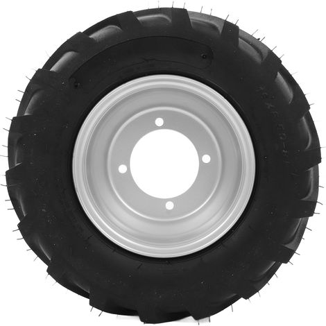 Pneu avec moyeu 16x6.50-8 pouces, montage intégré, roue complète pour quad, SSV, kart, tracteur tondeuse et véhicule agricole. (1/5)