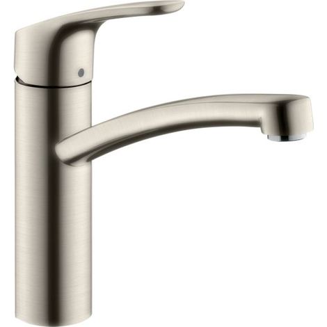 hansgrohe Focus M41 Küchenarmatur 160 1 jet 31806800 schwenkbarer Auslauf, Edelstahl-Optik