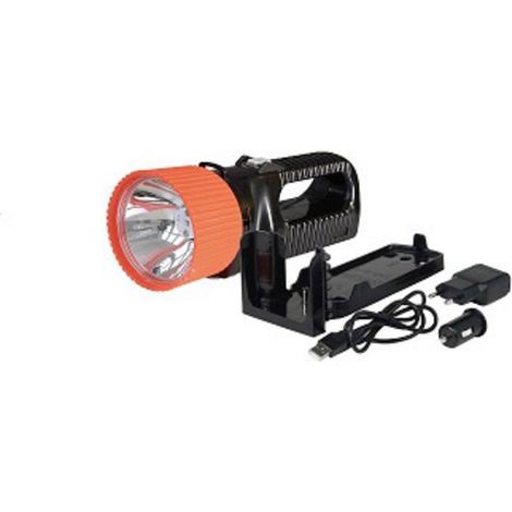 AccuLux UniLux 7 linterna negra y naranja potente