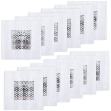 Sollbry 10PCS Patch de Réparation de Mur, Patch Auto-Adhésif en Maille pour Cloisons Sèches, Kit de Réparation Murale pour Restaurer Plafonds Endommagés, Patch d'Écran, 4 x 4 Pouces