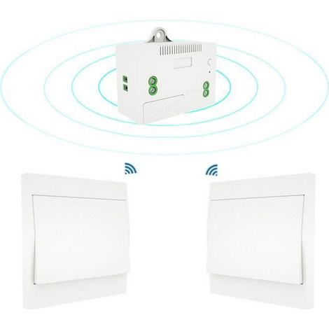 Kit interruttore luce wireless e ricevitore 110-230 V, interruttore autoalimentato, telecomando per apparecchio di illuminazione - 3
