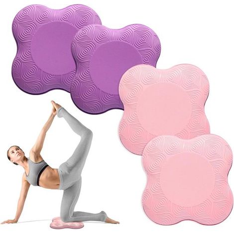 Set di 4 pezzi di cuscini per ginocchia da yoga, tappetino protettivo per ginocchia da yoga, cuscino per l'equilibrio sportivo, tappetino per pilates, tappetini antiscivolo per yoga, ginocchiere, copr (1/5)