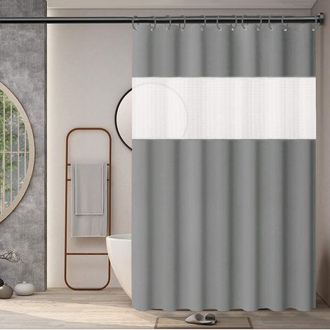 180 x 180 cm, wasserdichter, schimmelresistenter Duschvorhang mit Haken, schimmelresistent, antibakteriell, leicht zu reinigen, Duschvorhänge für Badezimmer