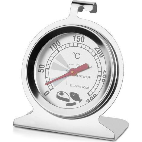 Thermometer für Backofen, Smoker, Backen, Stahl, Küche, bis +300°C