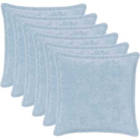 Cushion Cover 6 pcs HOUTEN Light Blue 35 x 35 cm vidaXL