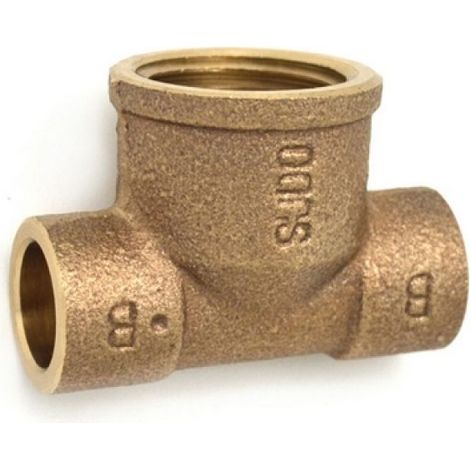 TEE BRONZO  F.  A SALDARE 1/2 x 14