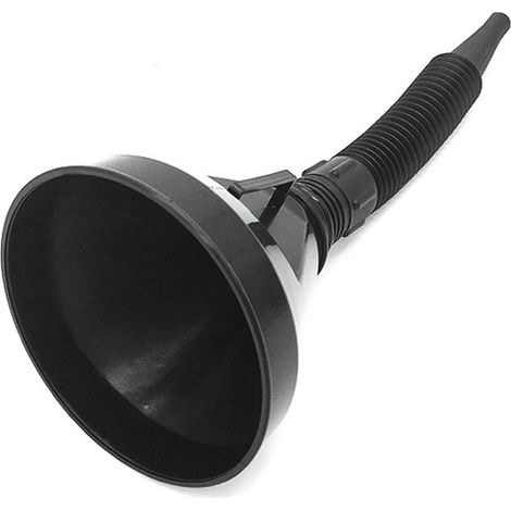 Entonnoir à huile à large bouche avec tuyau d'extension Flexible, filtre à mailles pour voitures, motos, ravitaillement de moteur. (1/4)