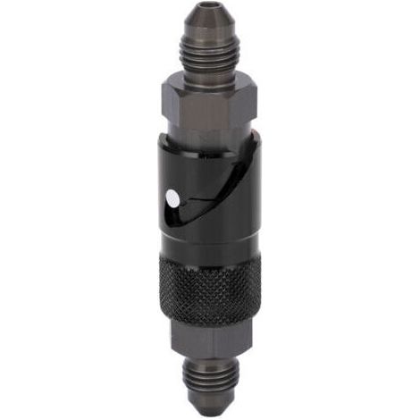 Déconnexion de la conduite de frein, raccord de tuyau de frein en alliage d'aluminium universel pour motos de voiture(le noir). (1/4)