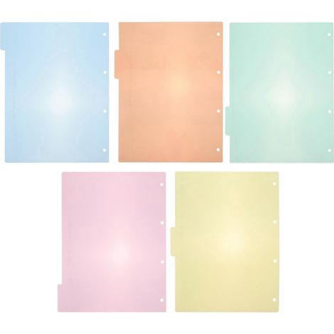 10 intercalaires A4, étiquettes multicolores, onglets pour classeur, pour bureau-22x19.3cm-Colorful (1/4)