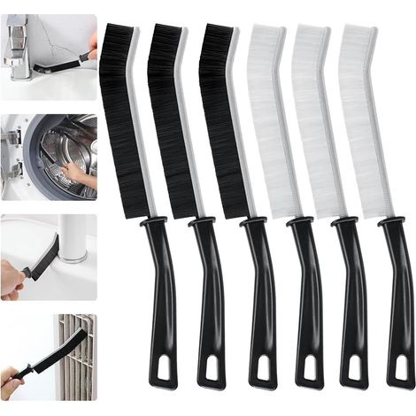 Lot de 6 brosses de nettoyage à poils durs UK 2024 pour salle de bain - Multifonctionnelles - Longue et fine - Pour la maison et la cuisine (1/5)