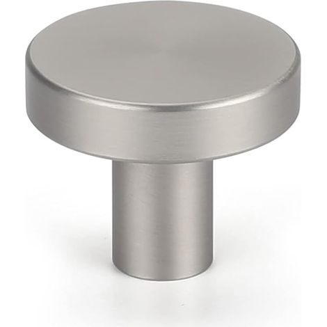 4 Stück Schrankknöpfe Edelstahl Möbelknöpfe Silber Matt Griffe Rund Möbelknopf Polierter Nickel Hemnes Knöpfe Schrankknöpfe Möbelknopf Gebürstet ein loch Schubladenknöpfe (1/5)