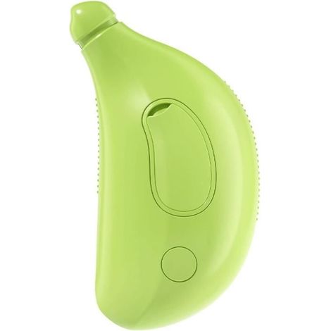 Brosse vapeur chat,Brosse chat 3 en 1,Brosse à Vapeur Autonettoyante, Brosse Vapeur pour Chat pour Massage,Cat Steamer Brush,(Vert) (1/4)