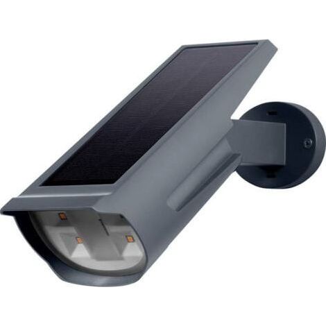 Osram Faretto LED da Esterno Endura Garden Solar Spot Wall RGB+W Grigio Scuro Acciaio e Plastica
