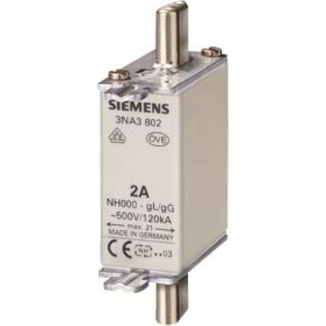 Siemens 3NA38328 Sicherungseinsatz Sicherungsgröße = 0 125 A 400 V 3 St. (1/2)