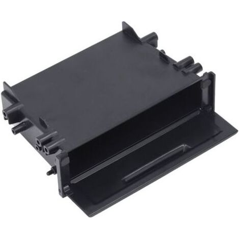 Boîte de rangement pour autoradio 1DIN, multi-applications, ABS noir, organisateur intérieur de remplacement pour Mitsubishi (1/5)