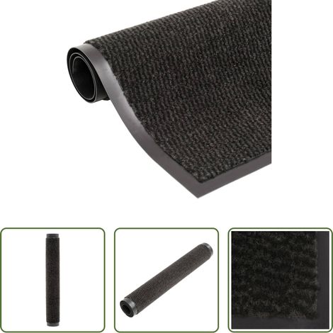 Paillasson de porte - Paillasson touffeté 60x150 cm Noir (1/5)