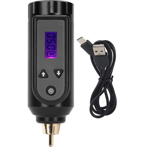 Alimentation sans fil pour machine à tatouage GHOST AXE - Batterie haute capacité avec écran LCD (1/5)