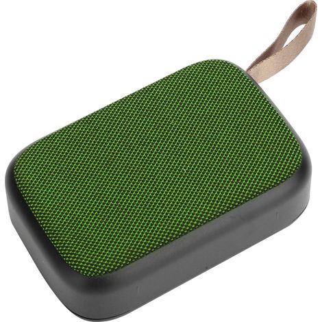 Enceinte Bluetooth avec caisson de basses, son stéréo sans fil, mini enceinte portable USB avec radio FM (verte) (1/5)