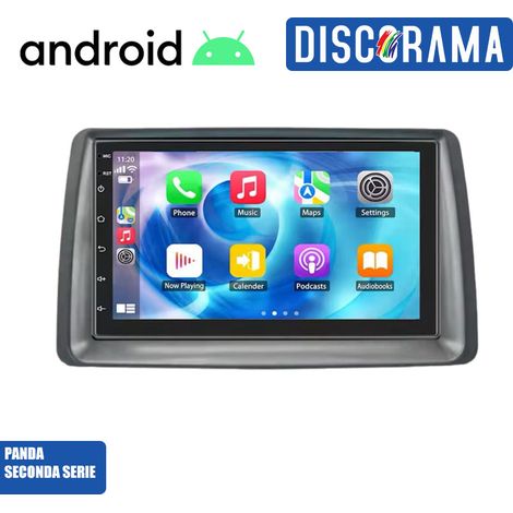 DISCORAMA® AUTORADIO ANDROID 4/64GB FIAT PANDA 2003-2011 STEREO AUTO TOUCH 7″ WIFI NAVIGATORE BT (1/5)