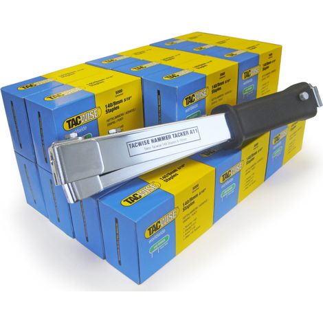 Tacwise 1179 Fissatrice a Martello A11 con 75.000 Punti 140/8mm, Utilizza Punti di Tipo 140 da 6mm a 10mm (1/4)