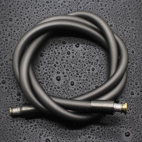Shower Hose, Anti-Twist and Anti-Kink Soft Silicone Shower Hose, Universal Toilet Shower Hose (G1/2 inch, 1.5M), Hose Sprayer for Toilet/Gray (1/5)