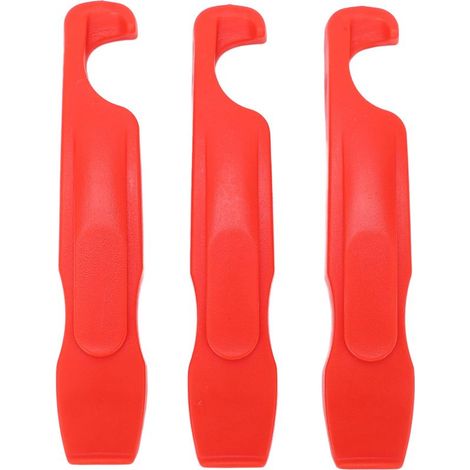 Pièces Kit Démonte-pneu Vélo en Nylon Levier à Pneu Roue Bicyclette Outils Réparation Cyclisme Rouge (1/5)