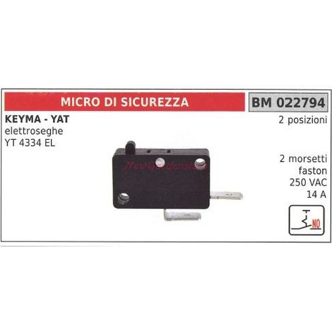Microinterruptor de seguridad KEYMA para motosierra YT 4334 EL 022794
