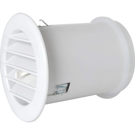 La Ventilazione ACT10CB Aircontrol Griglia Tonda con Valvola Termostatica per Clima Mite Diametro 128 mm, Bianco (1/4)