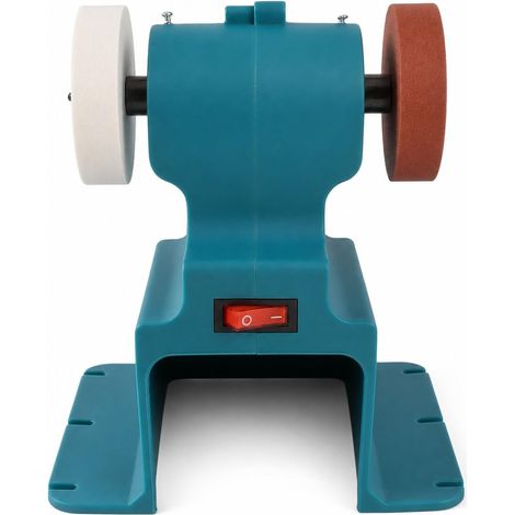 Mini Meuleuse d'établi sans Fil, 200 W 7 000 Tr/min, Petite Ponceuse électrique, avec 2 Meules, pour Batterie 18 V (1/5)