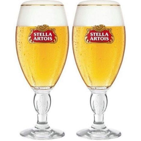 Lot de 2 calices Stella Artois - 568 ml - Pintes officielles