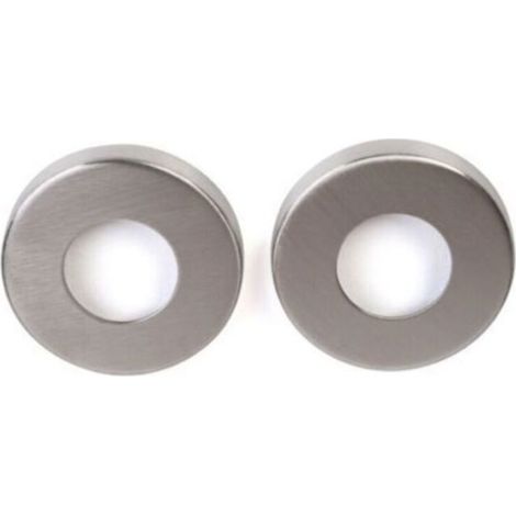 Rosace - Inox 304 - Diamètre 53 mm - Trou 20 mm - Hauteur 9 mm - Pour Poignées De Porte - Lot De 2 (1/3)