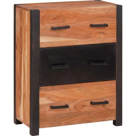 Buffet,Bahut,Meuble de Rangements & Commodes Marron 55 x 30 x 75 cm Bois d'acacia massif CFW50332 (1/5)