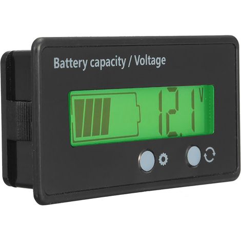 Testeur de capacité de batterie multifonction, voltmètre à affichage numérique LCD rétroéclairé (1/5)