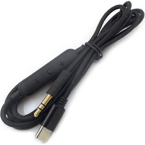 3,5-mm-Klinke auf USB-C-Audiokabel aus reinem Kupfer für Auto und PC mit kabelgebundener Steuerung (1/4)