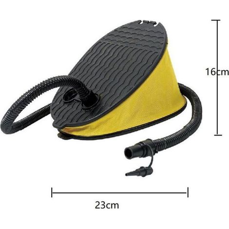 Pompe à pied – PVC double fonction gonflage/dégonflage – pour camping et piscine – 23x15.5x4cm (1/5)